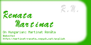 renata martinat business card